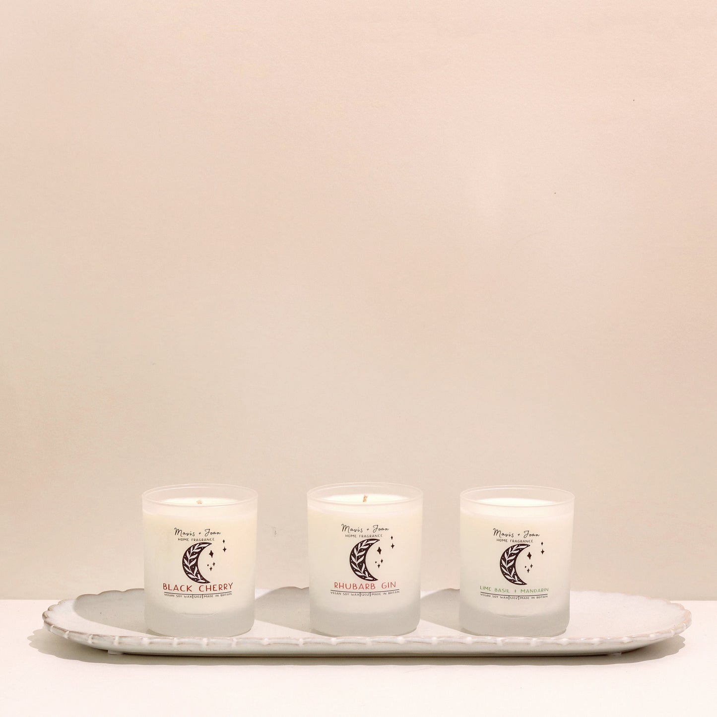 Lime basil and mandarin soy wax candle - Fresh and clean scent.
