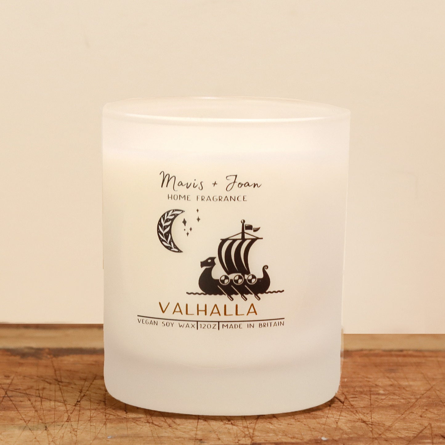 Valhalla soy wax candle - Viking warrior.
