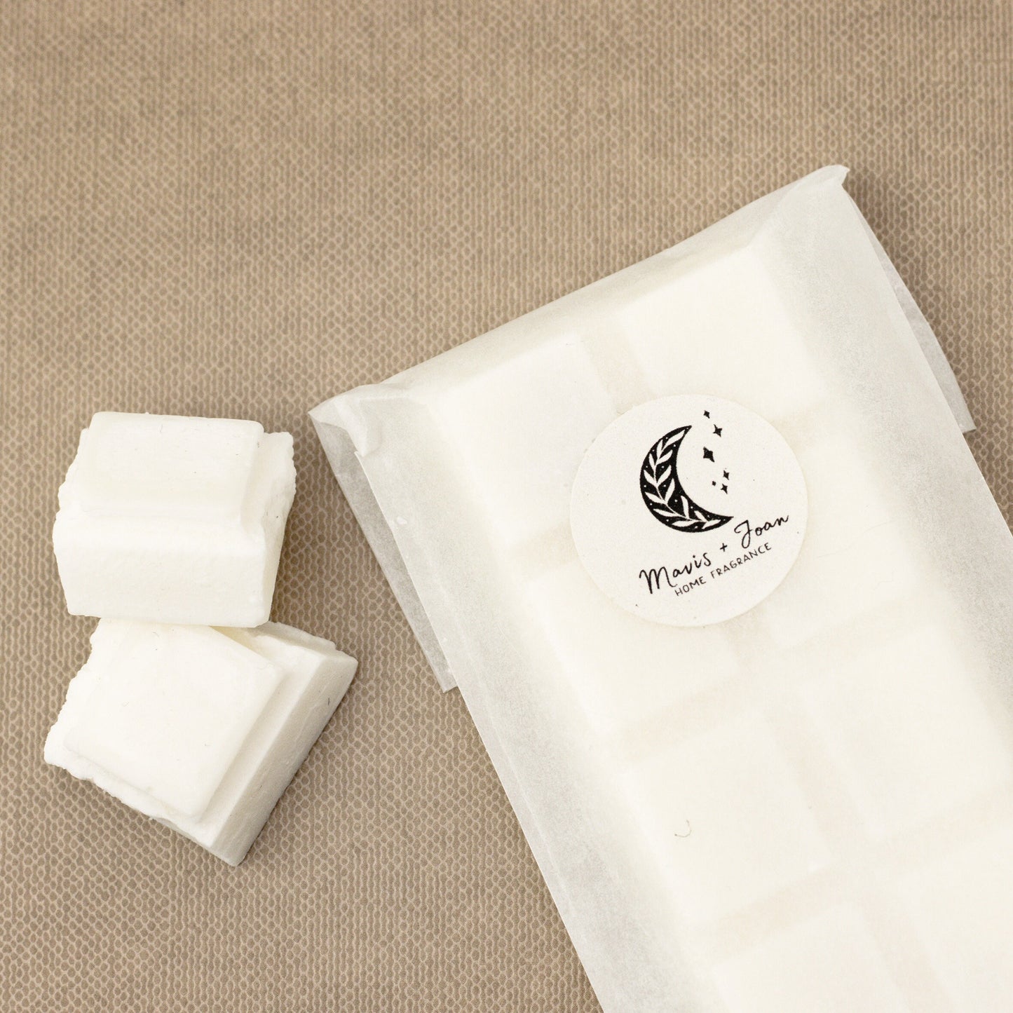 Wax melt snap bar, Pink champagne scent.