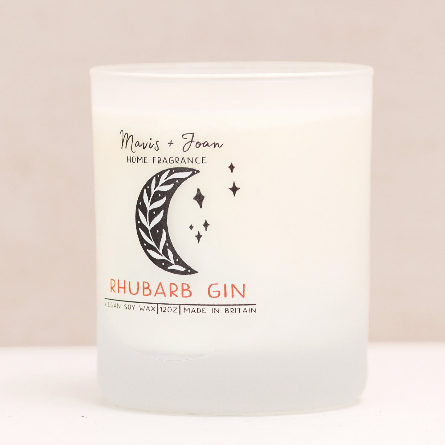 Rhubarb gin soy wax candle - Fruity and fresh.
