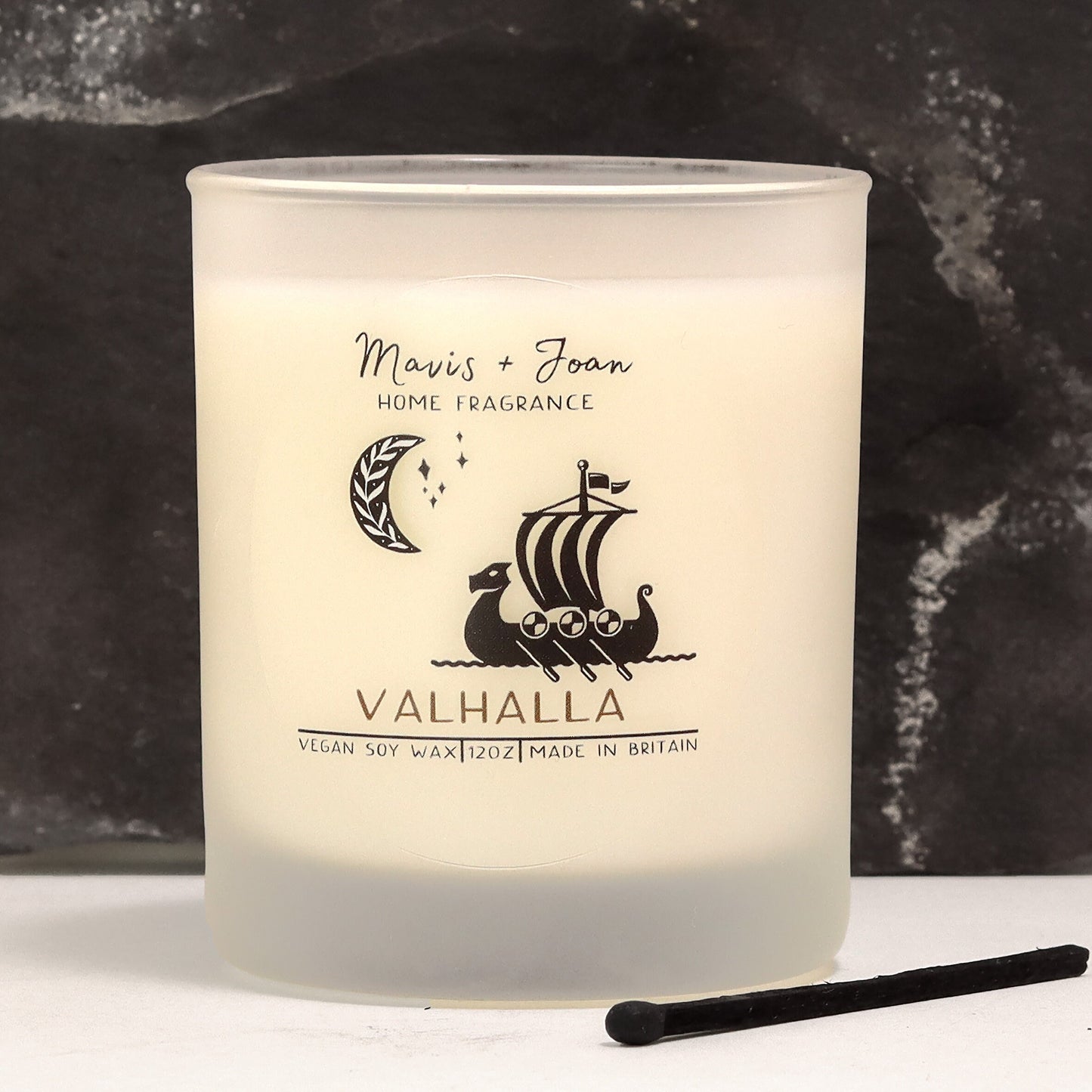 Valhalla soy wax candle - Viking warrior.