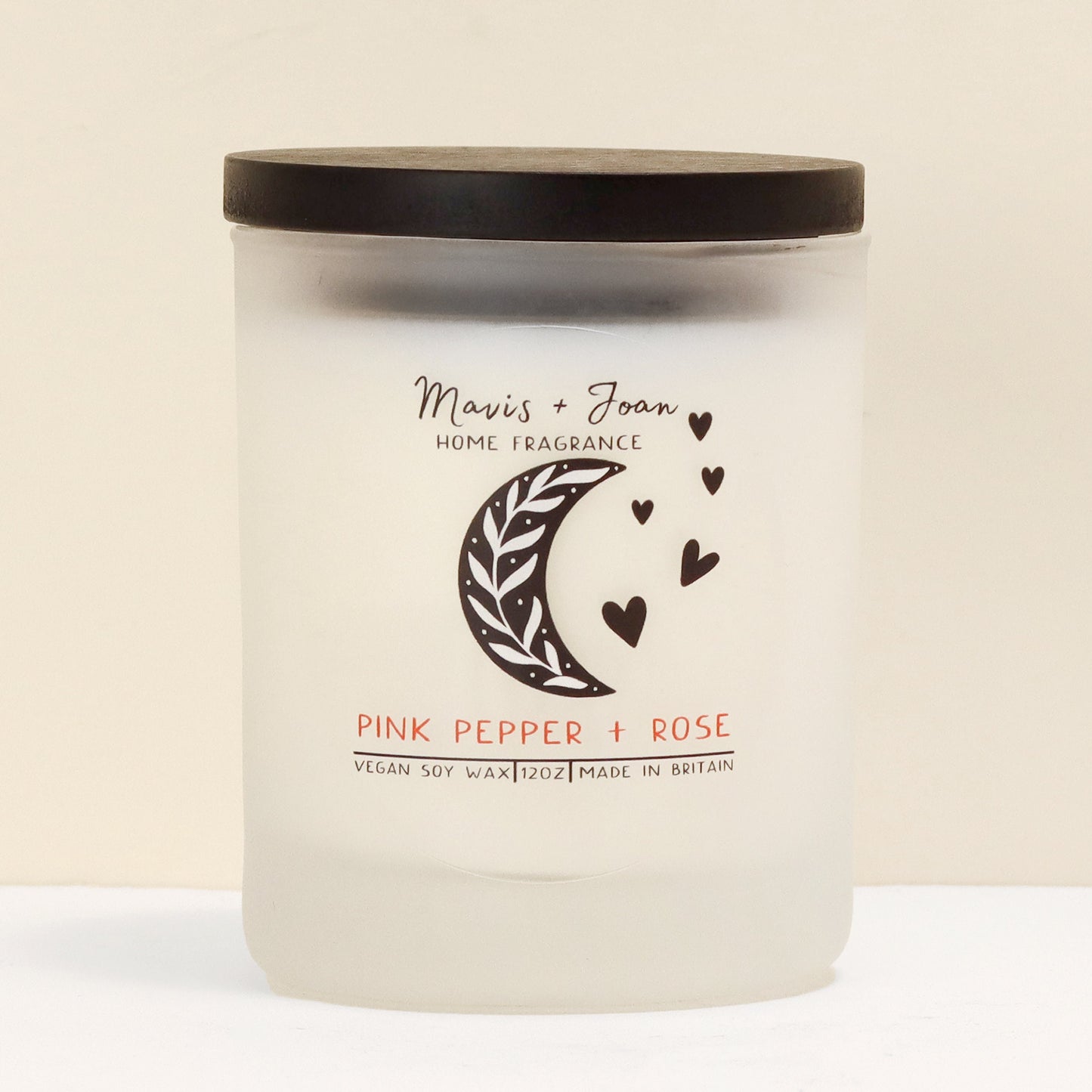 Pink pepper and rose soy wax candle - Floral and Romanic.